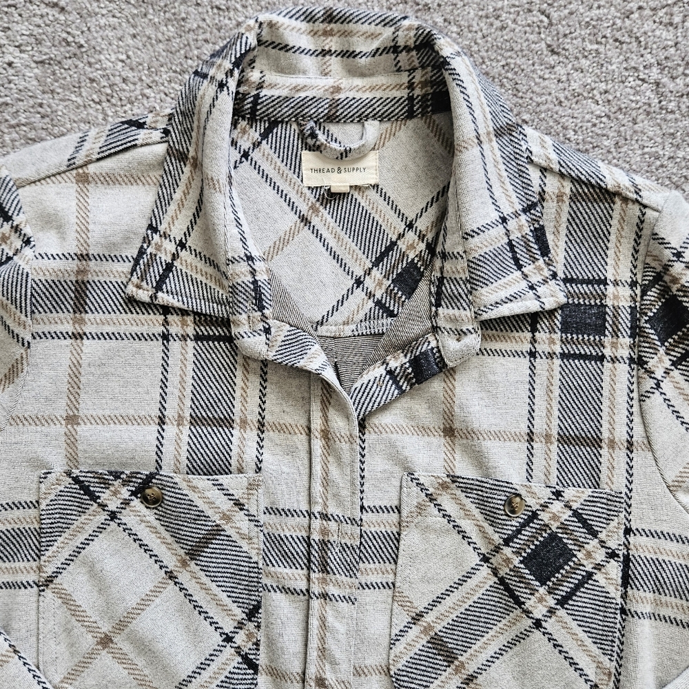 Thread & Supply Plaid Shirt Jacket - Picture 2 of 6